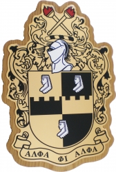 View Buying Options For The Alpha Phi Alpha Domed Crest Wood Plaque