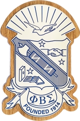 View Buying Options For The Phi Beta Sigma Domed Crest Wood Plaque