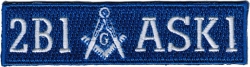 View Buying Options For The Mason Symbol 2B1 ASK1 Iron-On Patch
