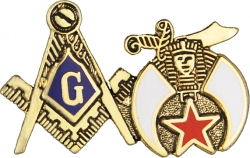 View Buying Options For The Mason + Shriner Double Duty Lapel Pin