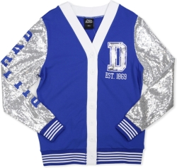 View Buying Options For The Big Boy Dillard Bleu Devils S9 Womens Cardigan