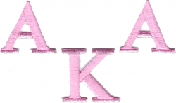 View Buying Options For The Alpha Kappa Alpha Small Letters Iron-On Patch Set