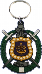 View Buying Options For The Omega Psi Phi PVC Shield Key Chain