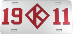View Buying Options For The Kappa Alpha Psi 1911 K-Diamond Mirror License Plate