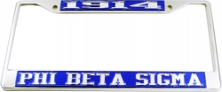 View Buying Options For The Phi Beta Sigma 1914 License Plate Frame