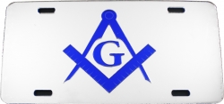 View Buying Options For The Mason Symbol Mirror License Plate