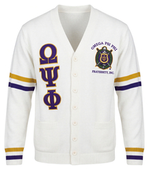 View Buying Options For The Buffalo Dallas Omega Psi Phi Chenille Varsity Cardigan