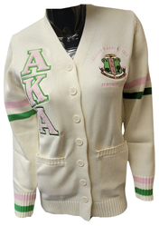View Buying Options For The Buffalo Dallas Alpha Kappa Alpha Chenille Varsity Cardigan
