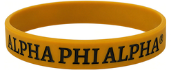 View Buying Options For The Alpha Phi Alpha Solid Silicone Wristband [Pre-Pack]