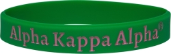 View Buying Options For The Alpha Kappa Alpha Solid Silicone Wristband [Pre-Pack]