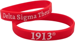 View Buying Options For The Delta Sigma Theta Solid Silicone Wristband [Pre-Pack]