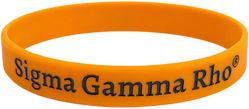 View Buying Options For The Sigma Gamma Rho Solid Silicone Wristband [Pre-Pack]