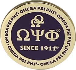 View Buying Options For The Omega Psi Phi Double Hooks Round Pin