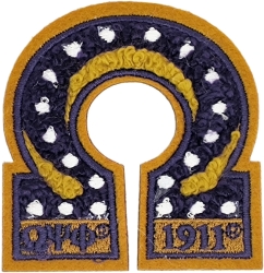 View Buying Options For The Omega Psi Phi Que Chenille Lapel Pin