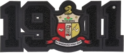 View Buying Options For The Kappa Alpha Psi Shield Year 1911 Black Series Chenille Iron-On Patch