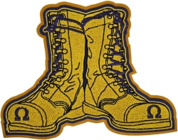 View Buying Options For The Omega Psi Phi Boots Chenille Iron-On Patch