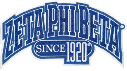 View Buying Options For The Zeta Phi Beta Curved Design Chenille Iron-On Patch
