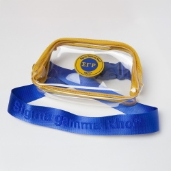 View Buying Options For The Sigma Gamma Rho Clear Stadium Crossbody Bag