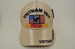 View Buying Options For The Vietnam Vet And Proud Of It POW MIA Flag M017 Jersey Mesh Mens Cap
