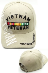 View Buying Options For The Vietnam Veteran Ribbons M139 Text Shadow Mens Cap