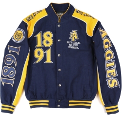 View Buying Options For The Big Boy North Carolina A&T Aggies S12 State Racing Twill Jacket