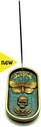 View Buying Options For The Brass Moth Polystone Incense Stick Plate