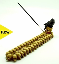 View Buying Options For The Raven With Skulls Incense Boat Burner