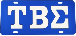 View Buying Options For The Tau Beta Sigma Inlaid Mirror Colored License Plate
