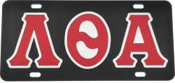 View Buying Options For The Lambda Theta Alpha Outline Mirror Colored License Plate