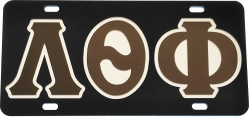 View Buying Options For The Lambda Theta Phi Outline Mirror Colored License Plate