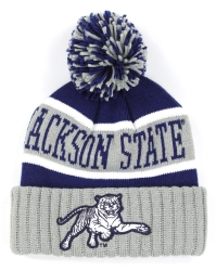 View Buying Options For The Big Boy Jackson State Tigers S256 Adult Beanie With Ball
