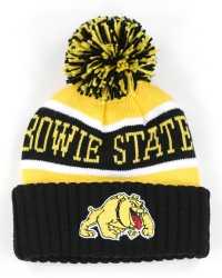 View Buying Options For The Big Boy Bowie State Bulldogs S256 Adult Beanie With Ball