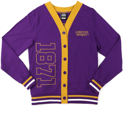 View Buying Options For The Big Boy Alcorn State Braves S12 Womens Cardigan