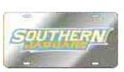 View Buying Options For The Southern Jaguars Acrylic License Plate Tag With Reflective Text Logo Decal