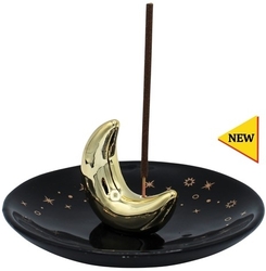 View Buying Options For The Ceramic Moon Plate Incense Burner