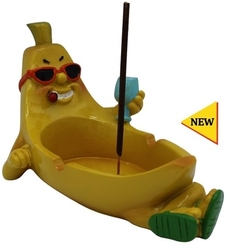 View Buying Options For The Banana With Sunglasses Ash Tray Incense Burner