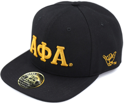 View Buying Options For The Big Boy Alpha Phi Alpha Divine 9 S144 Letter Snapback Cap