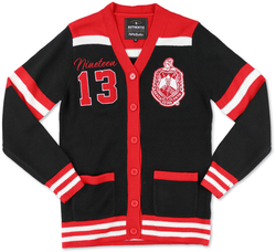 View Buying Options For The Big Boy Delta Sigma Theta Divine 9 S8 Wool Sweater Cardigan