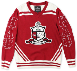 View Buying Options For The Big Boy Kappa Alpha Psi Divine 9 S5 Wool V-Neck Sweater