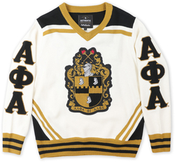 View Buying Options For The Big Boy Alpha Phi Alpha Divine 9 S5 Wool V-Neck Sweater