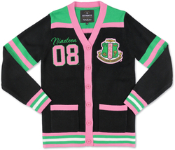View Buying Options For The Big Boy Alpha Kappa Alpha Divine 9 S8 Wool Sweater Cardigan
