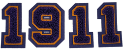 View Buying Options For The Omega Psi Phi Year 1911 Chenille Numbers Sew-On Patch Set