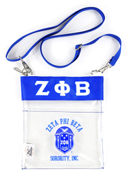View Buying Options For The Big Boy Zeta Phi Beta Divine 9 S142 Clear Cross Bag
