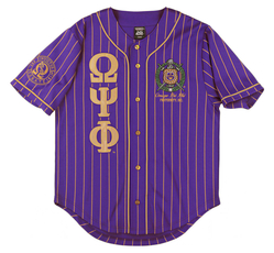 View Buying Options For The Big Boy Headgear Omega Psi Phi Divine 9 S1 Baseball Jersey