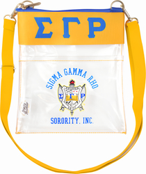 View Buying Options For The Big Boy Sigma Gamma Rho Divine 9 S142 Clear Cross Bag