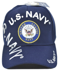 View Buying Options For The U.S. Navy Emblem C1403 Shadow Text Mens Cap