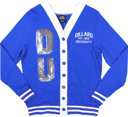 View Buying Options For The Big Boy Headgear Dillard Bleu Devils S8 Sequin Womens Cardigan