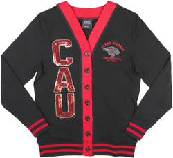 View Buying Options For The Big Boy Headgear Clark Atlanta Panthers S8 Sequin Womens Cardigan