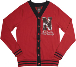 View Buying Options For The Big Boy Headgear North Carolina Central Eagles S7 Sequin Letter Womens Cardigan