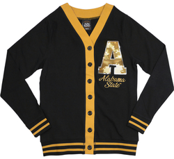 View Buying Options For The Big Boy Headgear Alabama State Hornets S7 Sequin Letter Womens Cardigan